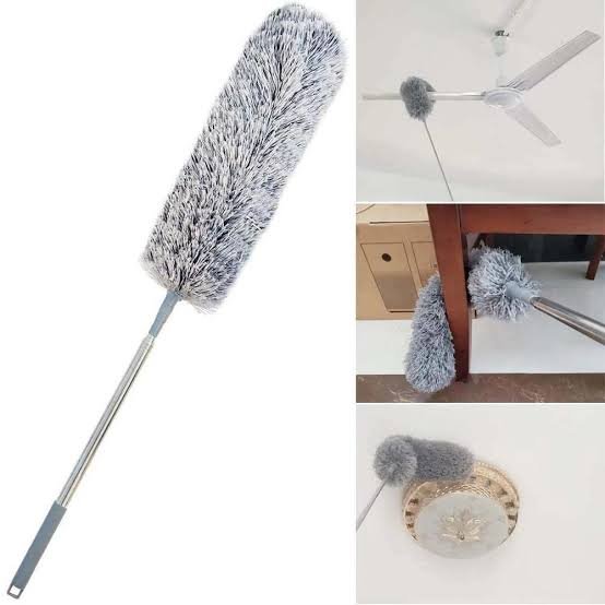 Foldable Grey Fan Duster (Minimum Order Quantity 1 Carton/100 PCs)