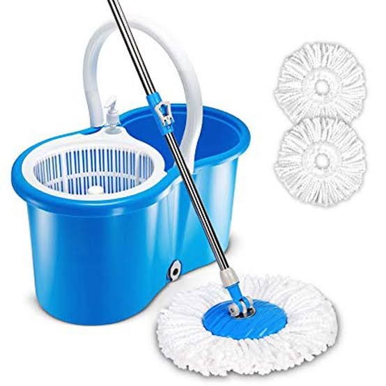 Easy Spin Mop with Plastic Stainer (Minimum Order Quantity 1 Carton/30 PCs)