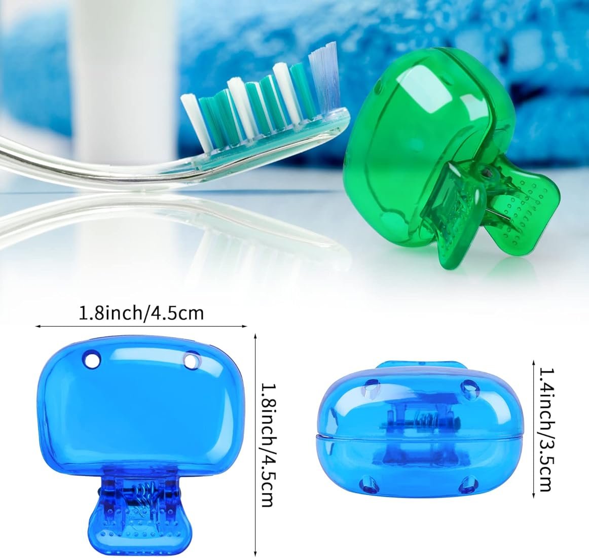 Pack of 10 Toothbrush Head covers (Minimum Order Quantity 1 Carton/200 PCs)