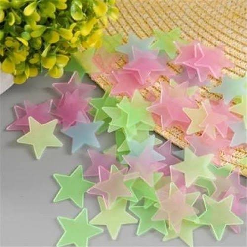 3d Glowing Star Stickers (Minimum Order Quantity 1 Carton/600 PCs)