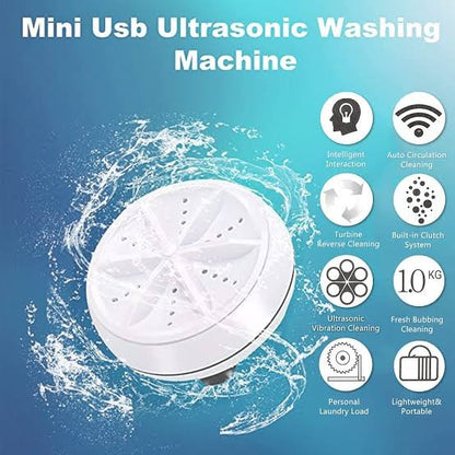 Mini Ultrasonic Washing Machine (Minimum Order Quantity 1 Carton/60 PCs)