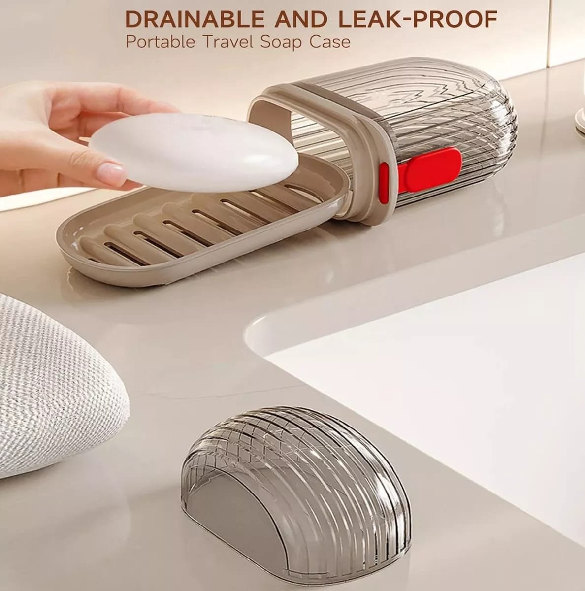 Plastic Soap Dish with Cover (Minimum Order Quantity 1 Carton/50 PCs)