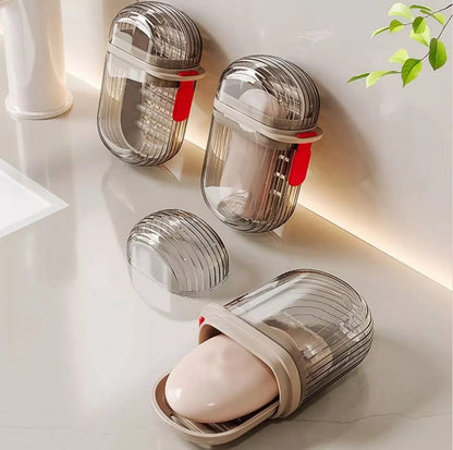 Plastic Soap Dish with Cover (Minimum Order Quantity 1 Carton/50 PCs)