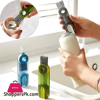 3 In 1 Bottle Gap Cleaner Brush (Minimum Order Quantity 1 Carton/500 PCs)