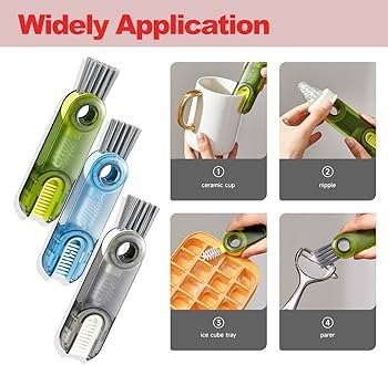 3 In 1 Bottle Gap Cleaner Brush (Minimum Order Quantity 1 Carton/500 PCs)