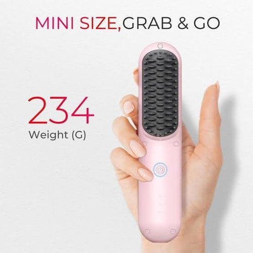 Rechargeable Wireless Hair Straightener Brush (Minimum Order Quantity 1 Carton/96 PCs)