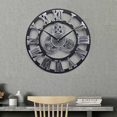 Roman Wall Clock Silver (Minimum Order Quantity 1 Carton/12 PCs)
