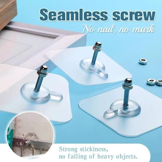 Transparent Screw Hook (Minimum Order Quantity 1 Carton/5000 PCs)