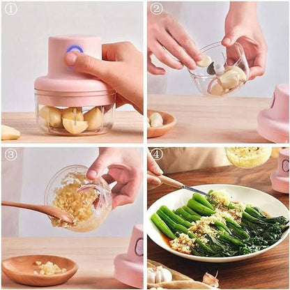 Rechargeable Food Chopper with 2 Bowls (Minimum Order Quantity 1 Carton/60 PCs)