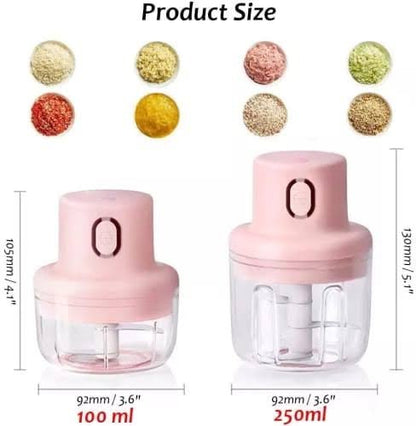 Rechargeable Food Chopper with 2 Bowls (Minimum Order Quantity 1 Carton/60 PCs)