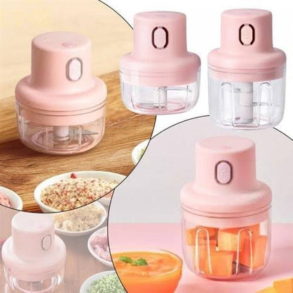 Rechargeable Food Chopper with 2 Bowls (Minimum Order Quantity 1 Carton/60 PCs)