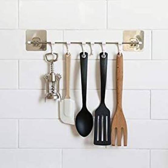 Self Adhesive Stainless steel wall hooks (Minimum Order Quantity 1 Carton/400 PCs)