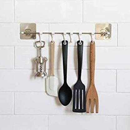 Self Adhesive Stainless steel wall hooks (Minimum Order Quantity 1 Carton/400 PCs)