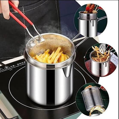 Stainless Steel Deep Fryer Pot (Minimum Order Quantity 1 Carton/48 PCs)