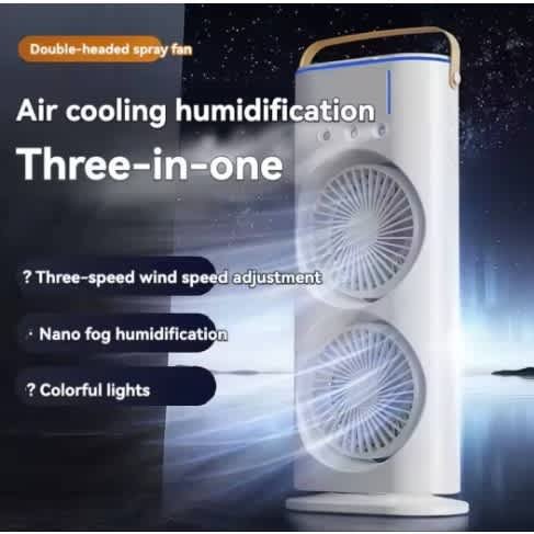 Double Nano Mist Fan (Minimum Order Quantity 1 Carton/20 PCs)