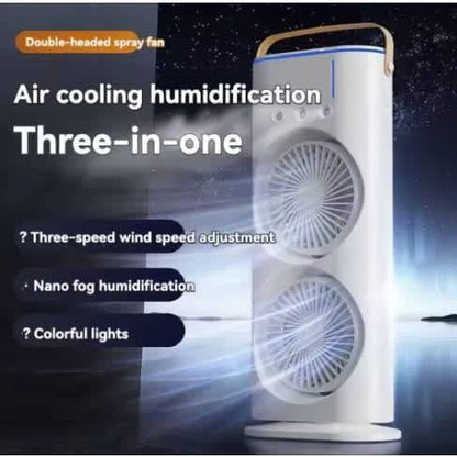 Double Nano Mist Fan (Minimum Order Quantity 1 Carton/20 PCs)