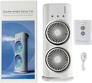 Double Nano Mist Fan (Minimum Order Quantity 1 Carton/20 PCs)