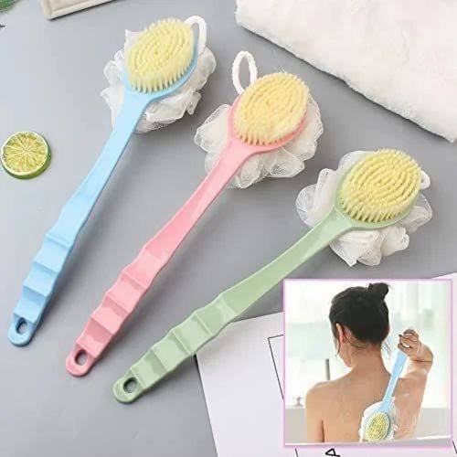 Long Handle Bath sponge and brush (Minimum Order Quantity 1 Carton/200 PCs)