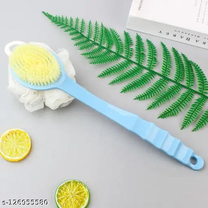 Long Handle Bath sponge and brush (Minimum Order Quantity 1 Carton/200 PCs)
