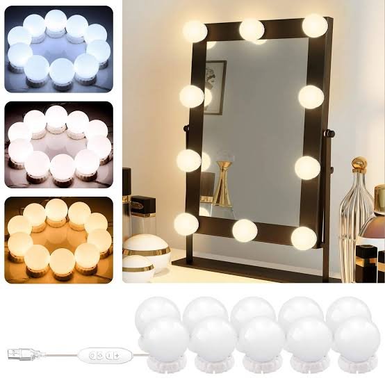 3 Colour modes Vanity Lights 10 bulbs (Minimum Order Quantity 1 Carton /60 Pcs)