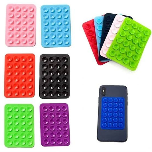 Silicone Phone Holder one side sticker and one side suction cups (Minimum Order Quantity 1 Carton /1000 PCs)