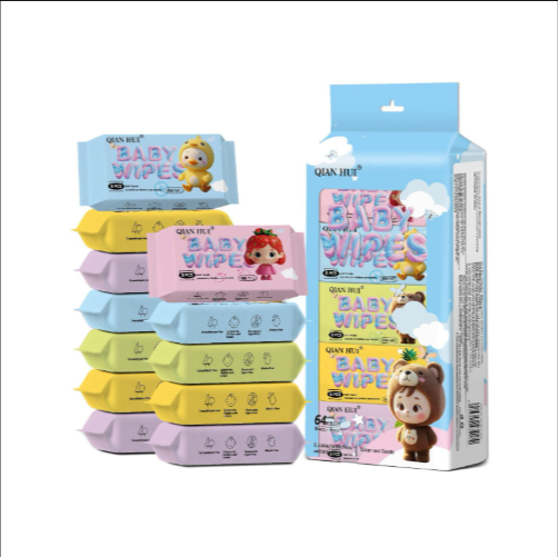 Wet Wipes Hand Mouth Cleaning Portable Withdrawable 8 Pieces
