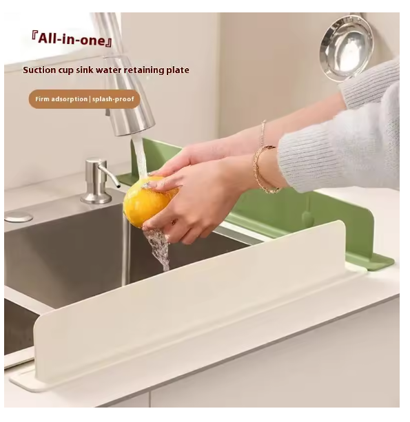 1pcs Silicone Kitchen Sink Water Splash Guard