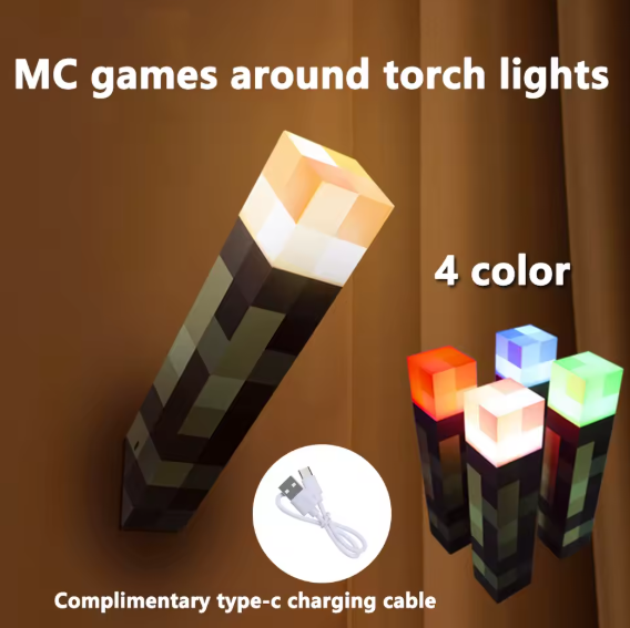 LED Night Lights Games Brownstone Torch Lamp