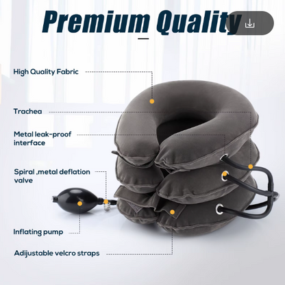 Neck Massager Cervical Support Pillow Air Pump Inflatable