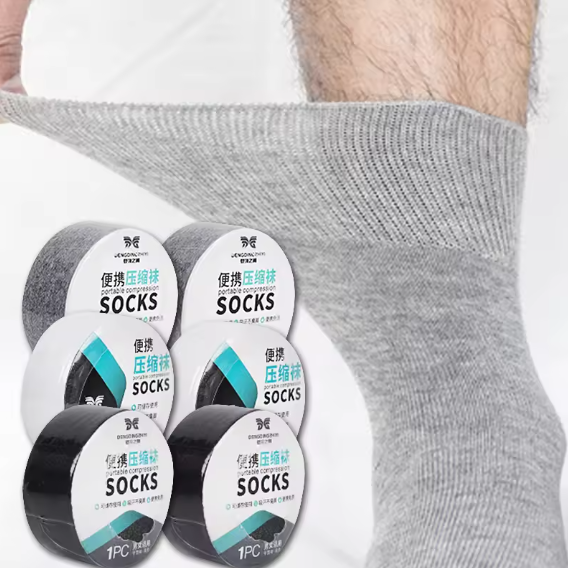 Disposable Breathable Socks Compression Summer Medium Sleeve Short