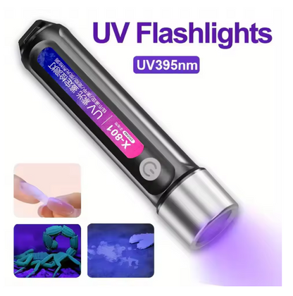 Portable LED UV Lamp Purple Light Flashlight Money Detector